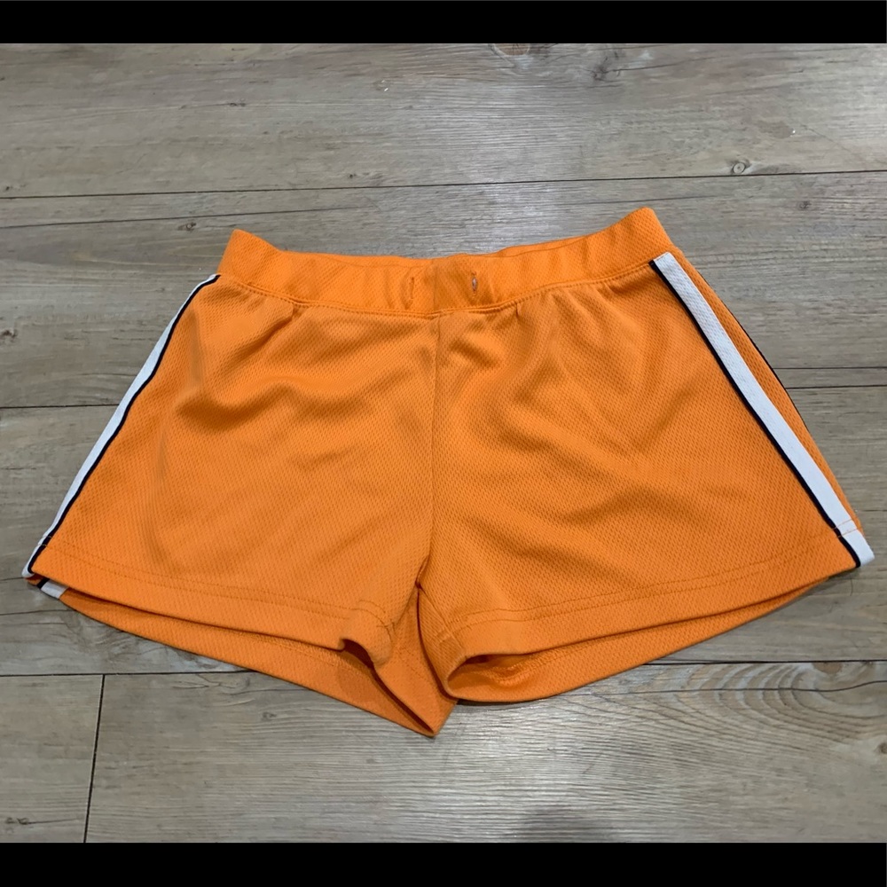 Orange athletic shorts